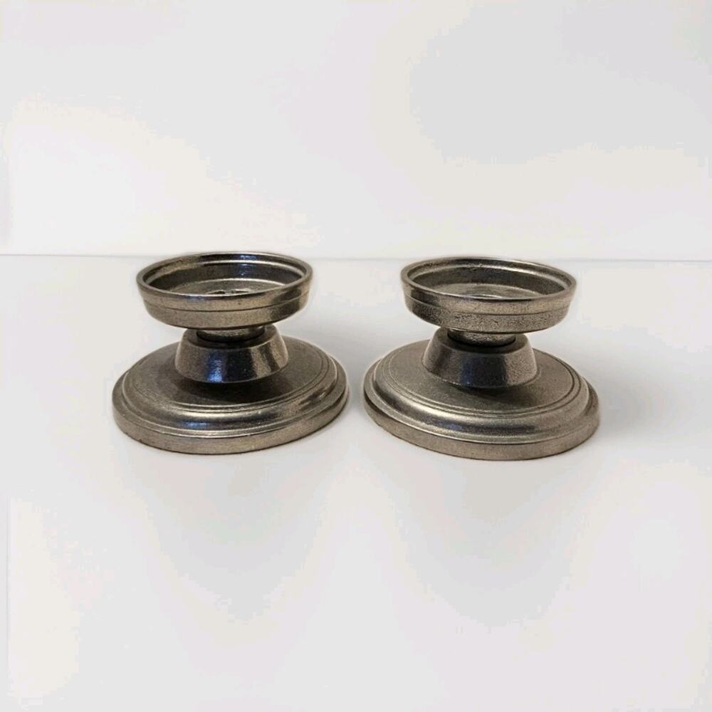 Wilton‎ Fitted Pedestal Stand Candle Holders Aluminum Alloy Set Of 2 VTG